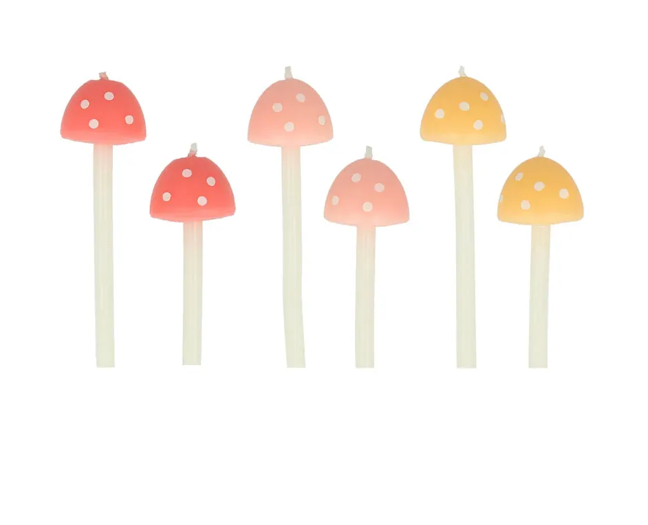 Mushroom Birthday Candles
