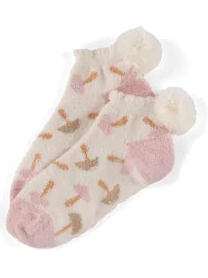 Mushroom Home Socks - Ivory