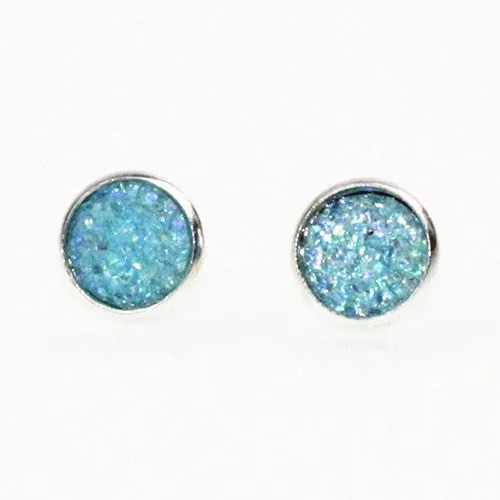 New Design Rhinestone Crystal Silver Stud Earrings Piercing Ear Studs for Women Wedding Party Gift