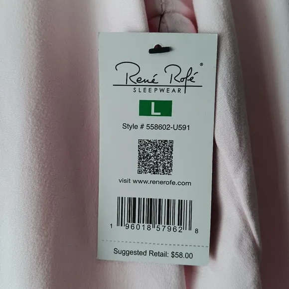 New Rene Rofe Pajama Top Chillin with my Gnomies Long-Sleeve Loose Pink Large