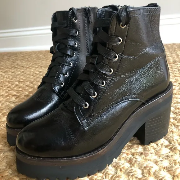 New: Steve Madden Kerry Leather Combat Boot. Size 6.5