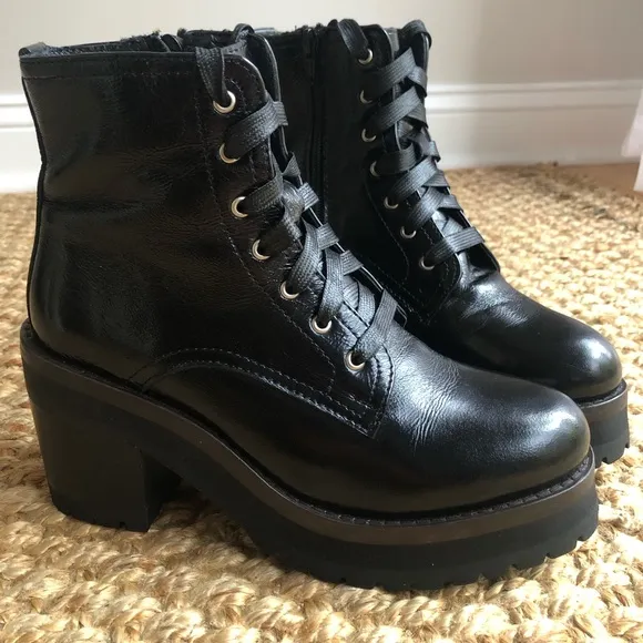 New: Steve Madden Kerry Leather Combat Boot. Size 6.5