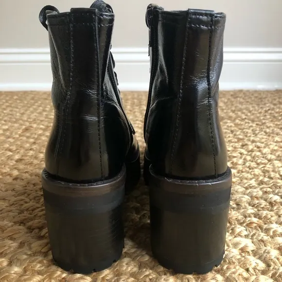 New: Steve Madden Kerry Leather Combat Boot. Size 6.5