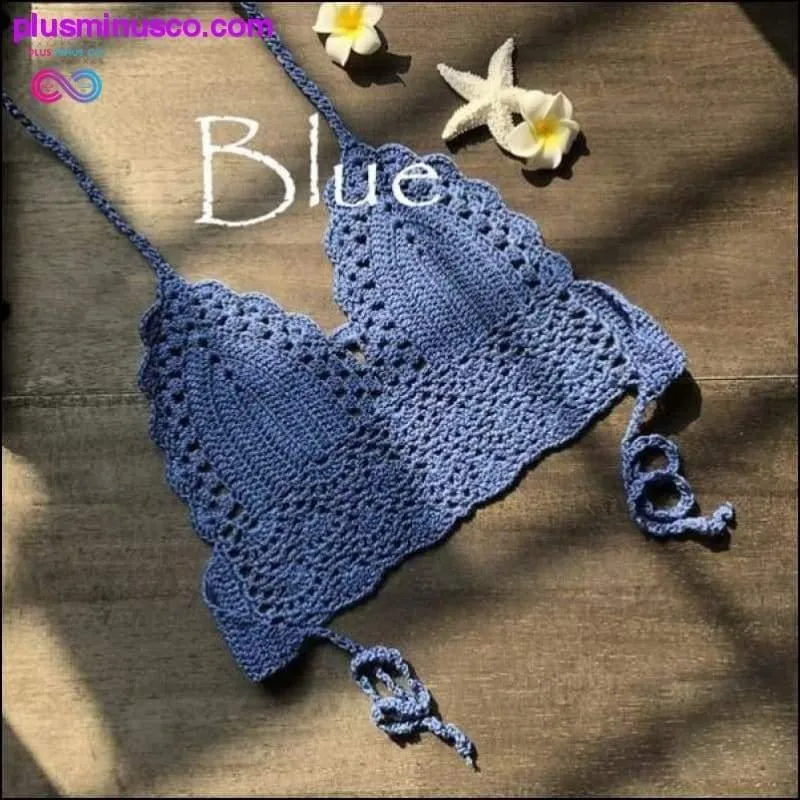 New Triangle Bikini Top Woman Hollow Out Swimsuit