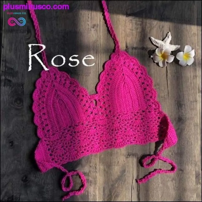 New Triangle Bikini Top Woman Hollow Out Swimsuit