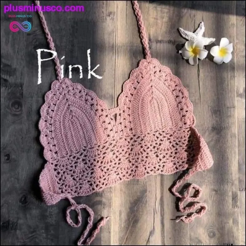 New Triangle Bikini Top Woman Hollow Out Swimsuit