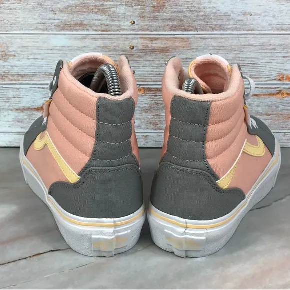 NEW Vans Filmore Hi Platform Color Block Tropical Peach Youth