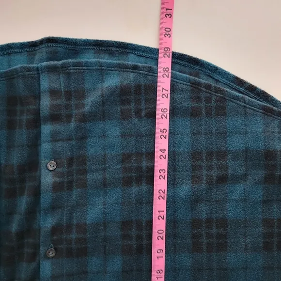 New Victorias Secret Polar Fleece Plaid Embroidered Button Up Jogger Pajama Set
