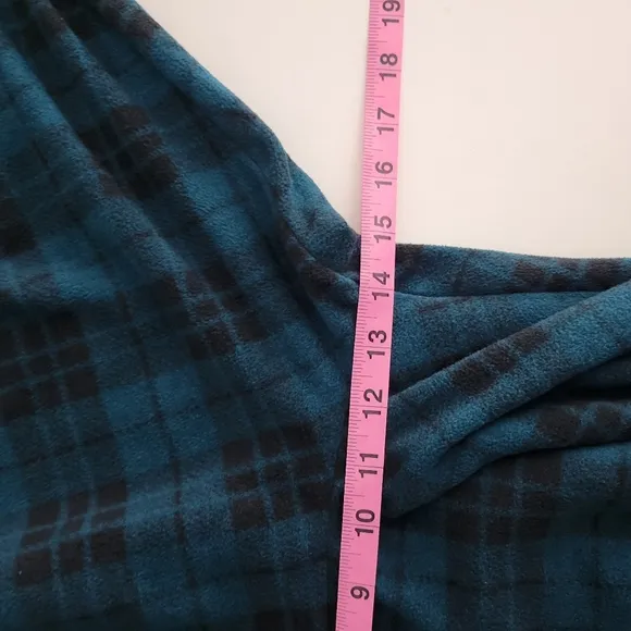 New Victorias Secret Polar Fleece Plaid Embroidered Button Up Jogger Pajama Set
