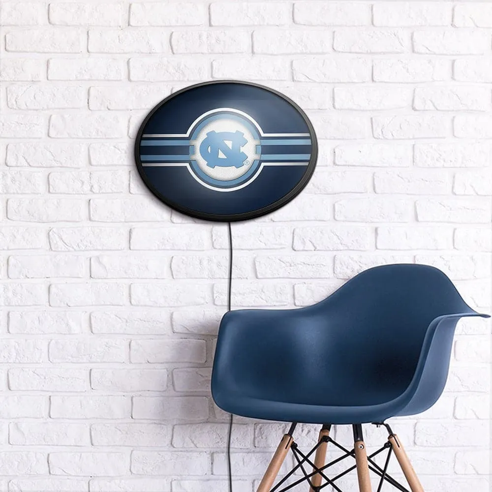 North Carolina Tar Heels: Oval Slimline Lighted Wall Sign