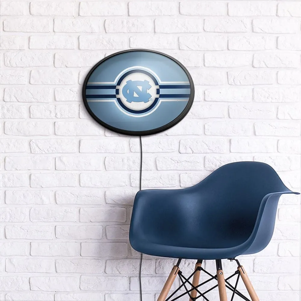 North Carolina Tar Heels: Oval Slimline Lighted Wall Sign