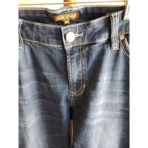💕NWOT 💕 Women's Dear John Playback Cuffed Cropped Jeans Size 32 Blue Denim