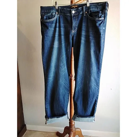 💕NWOT 💕 Women's Dear John Playback Cuffed Cropped Jeans Size 32 Blue Denim