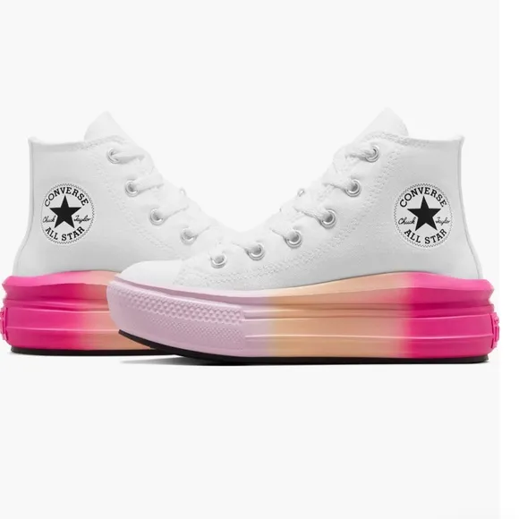 NWT Converse Chuck Taylor All Star Move Platform Brig white/stardust lilac