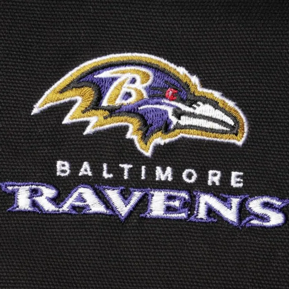 NWT Men's Dunbrooke Black Balto. Ravens Dakota Cotton Canvas Hooded Jacket