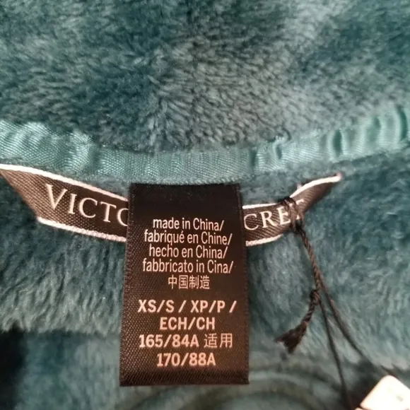 NWT! Victorias Secret Cozy Green Short Robe Super Soft XS/S