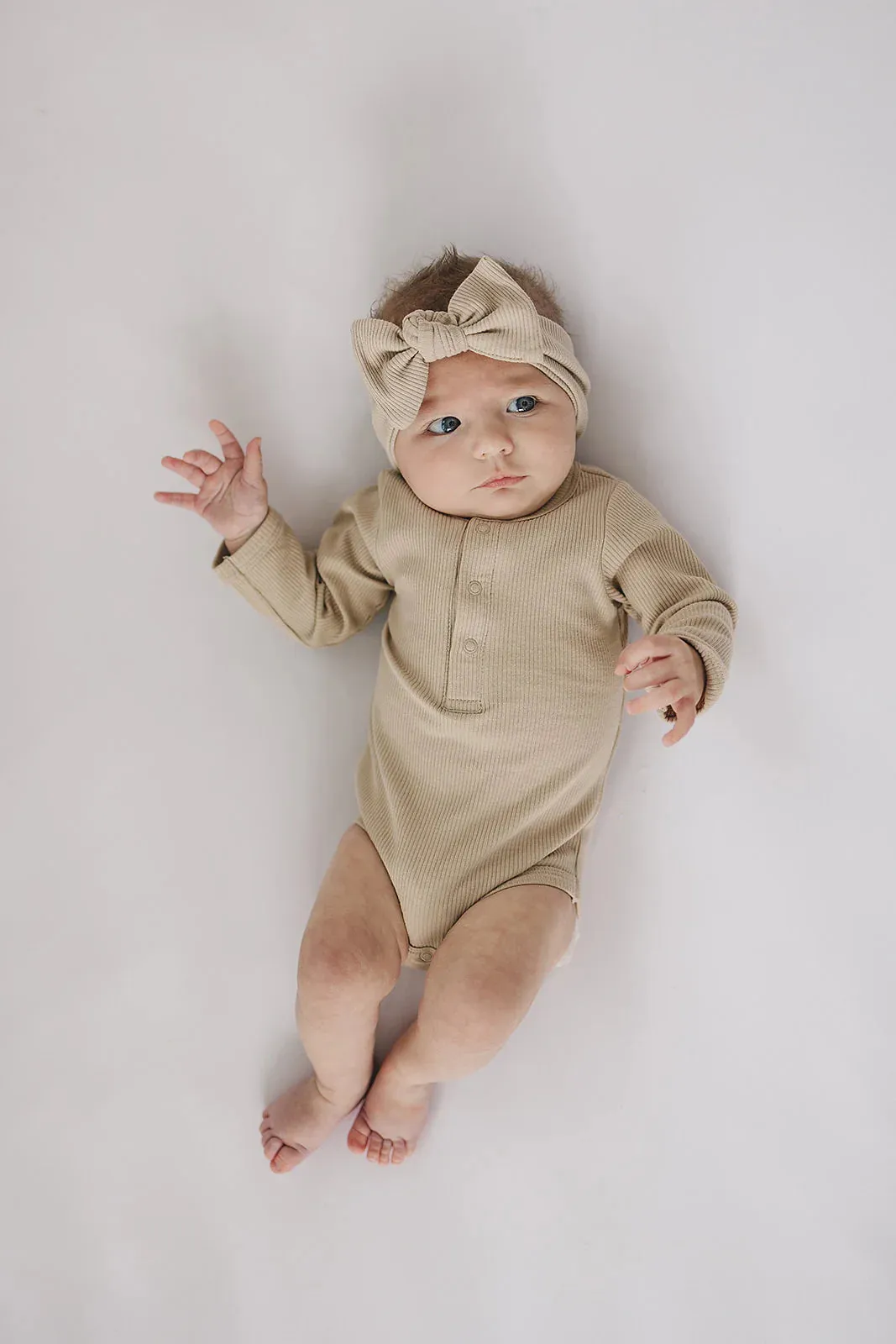 Organic Cotton Long Sleeve Ribbed Bodysuit
