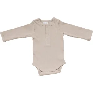 Organic Cotton Long Sleeve Ribbed Bodysuit