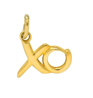 Paloma Picasso Tiffany & Co. 18 Karat Gold Graffiti Love and Kisses XO Charm Pendant