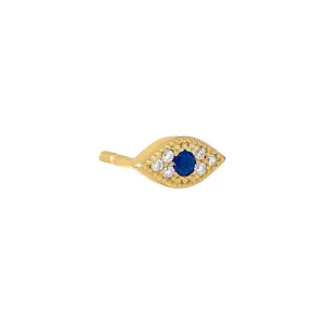 Pavé Evil Eye Stud Earring