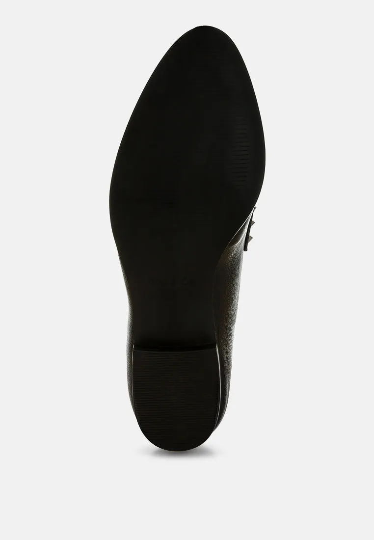 Penny Strap Metallic Loafers by RUW
