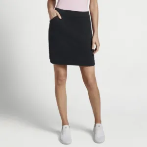 Peter Millar (Size XL) Black Sporty Performance Stretchy &quot;Alice Petal Hem&quot; Skort