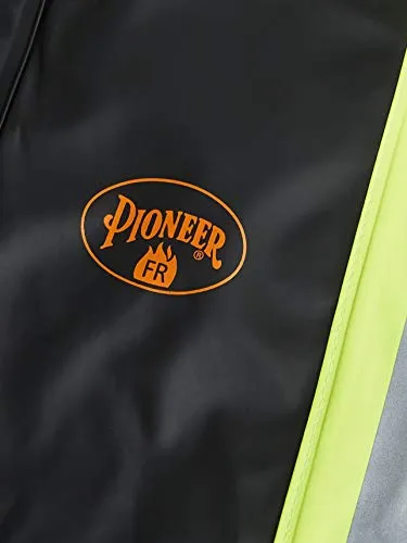 Pioneer V3520170 FR Oil & Chemical Resistant Rain Jacket - Hi-Vis Lightweight