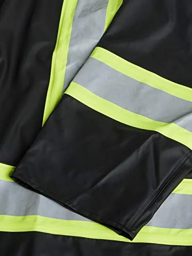 Pioneer V3520170 FR Oil & Chemical Resistant Rain Jacket - Hi-Vis Lightweight