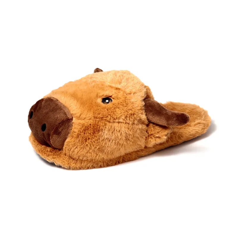 Plush Slippers - Highland Coo