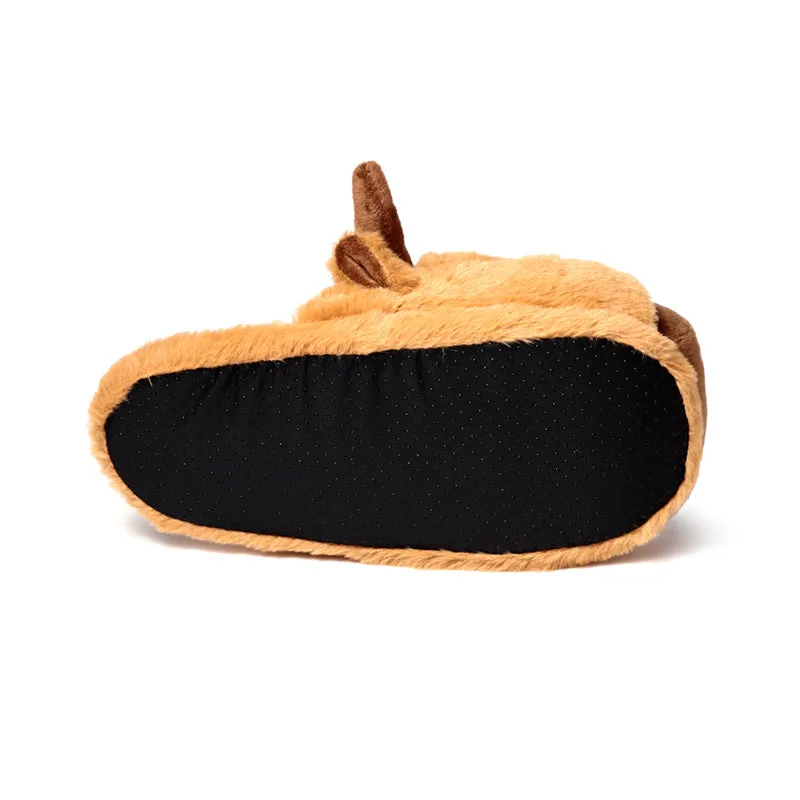 Plush Slippers - Highland Coo