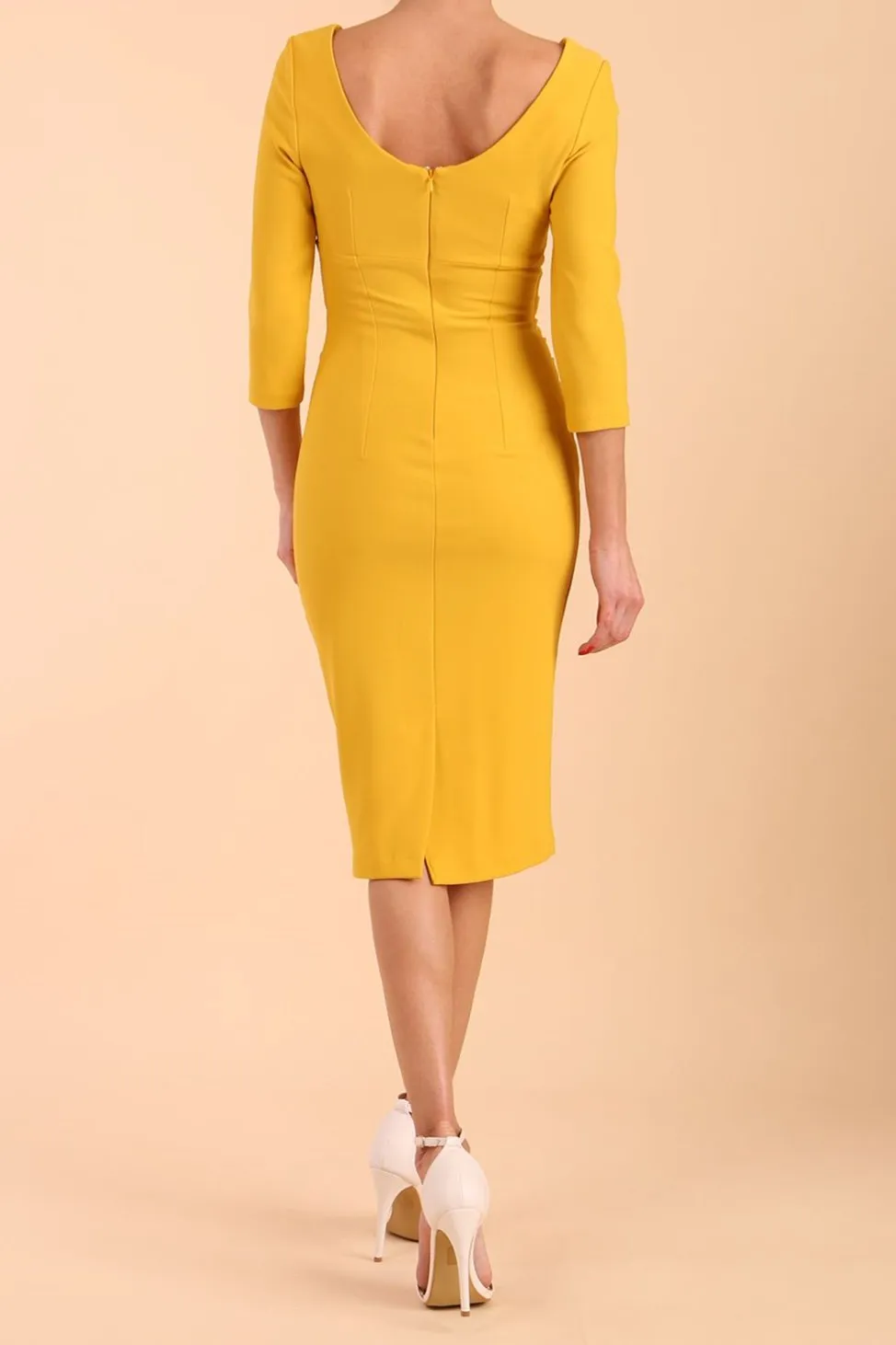 Polly 3/4 Sleeve Pencil Dress