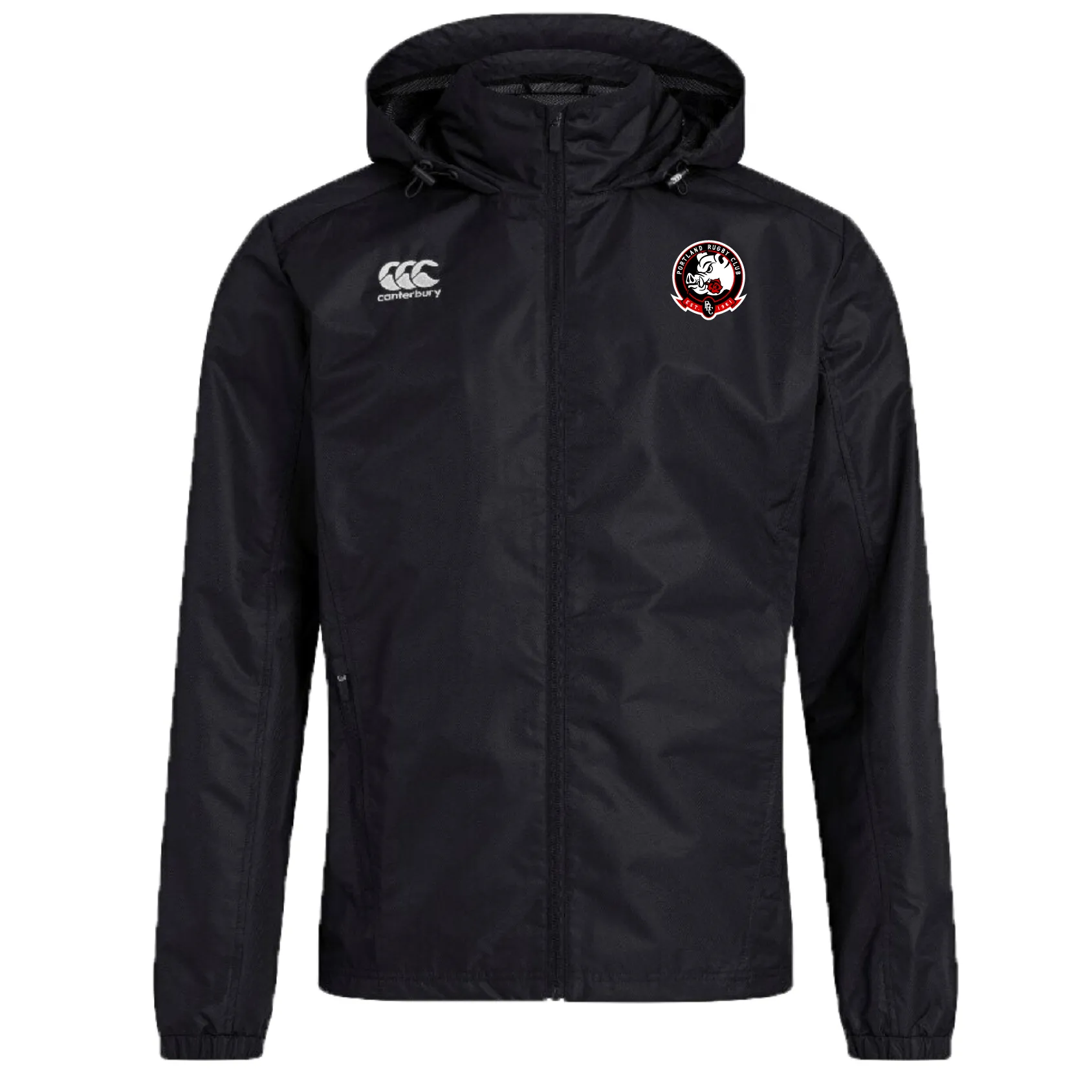 Portland Rugby Club Vaposhield Full Zip Rain Jacket by Canterbury