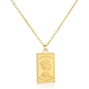 Punk Style Coin Necklace For Unisex