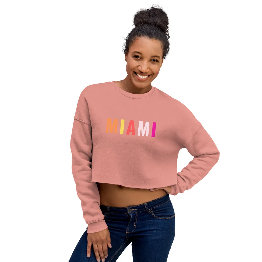 "Miami" Crop Sweatshirt