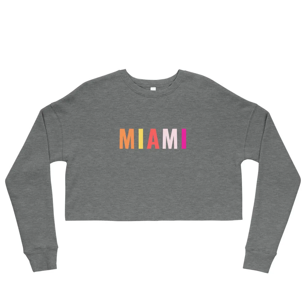 "Miami" Crop Sweatshirt