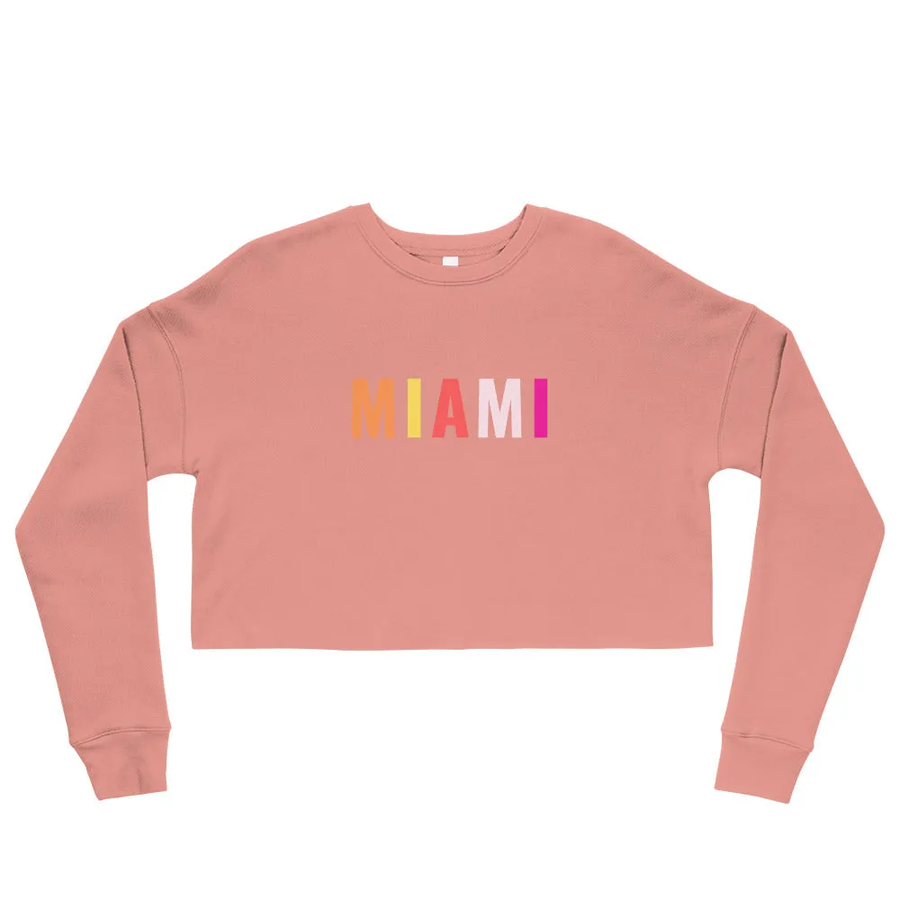 "Miami" Crop Sweatshirt