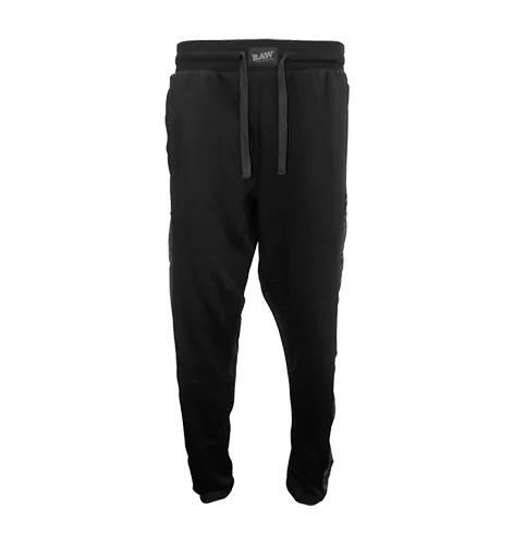 RAW x RP Black Sweatpants With Tonal Side Logo - Various Sizes - (1 Count)