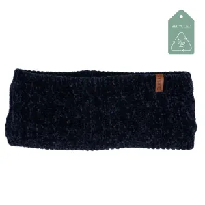 Recycled Headband - Chenille Knit Bluesail