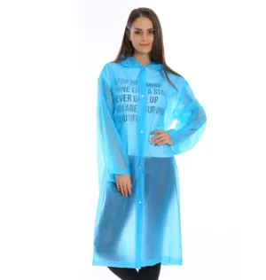 Reusable Waterproof Raincoat (Blue)