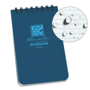 Rite in the Rain No235 Top Spiral 3x5 Notebook Universal Blue