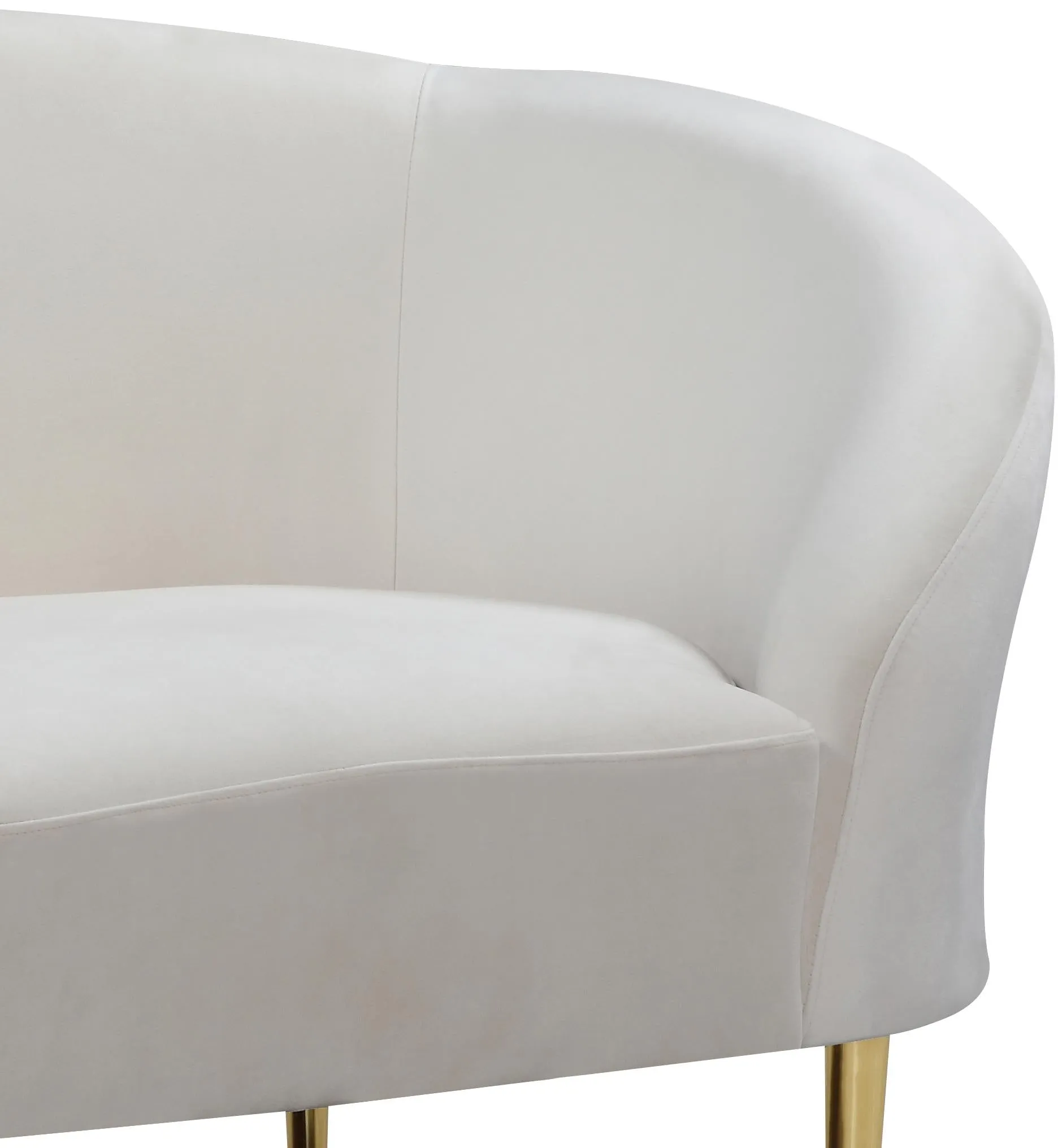 Ritz Cream Velvet Chair