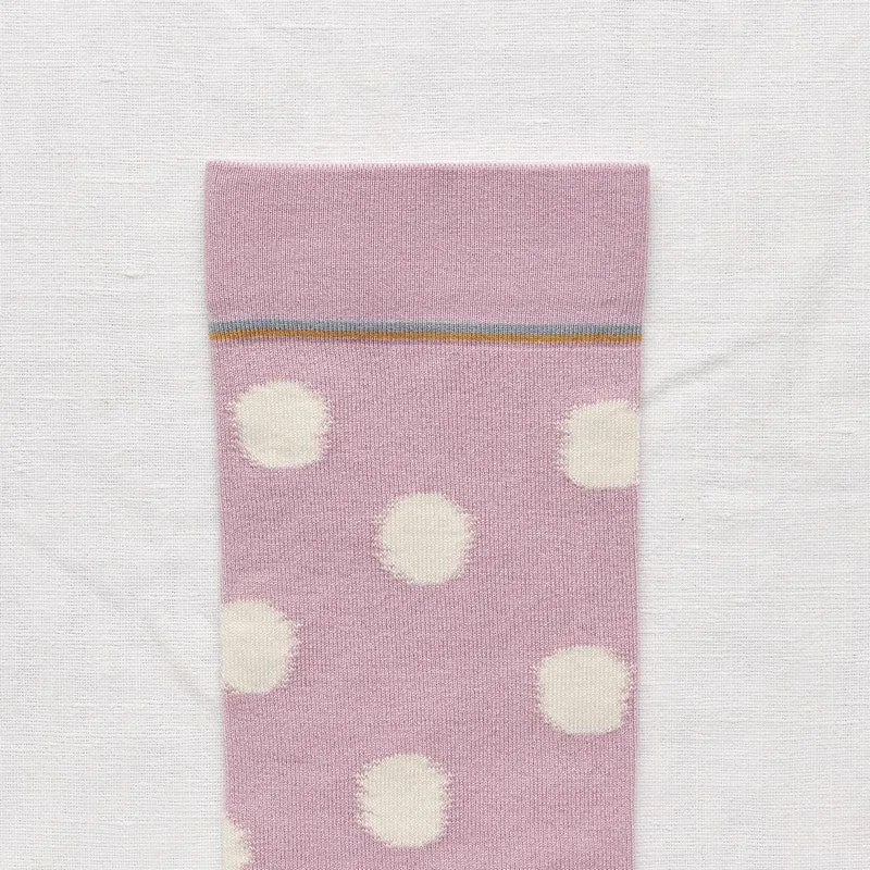 Rosewood Polka Dot  Socks