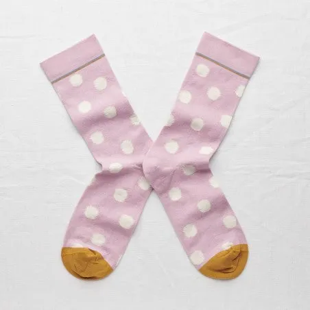 Rosewood Polka Dot  Socks