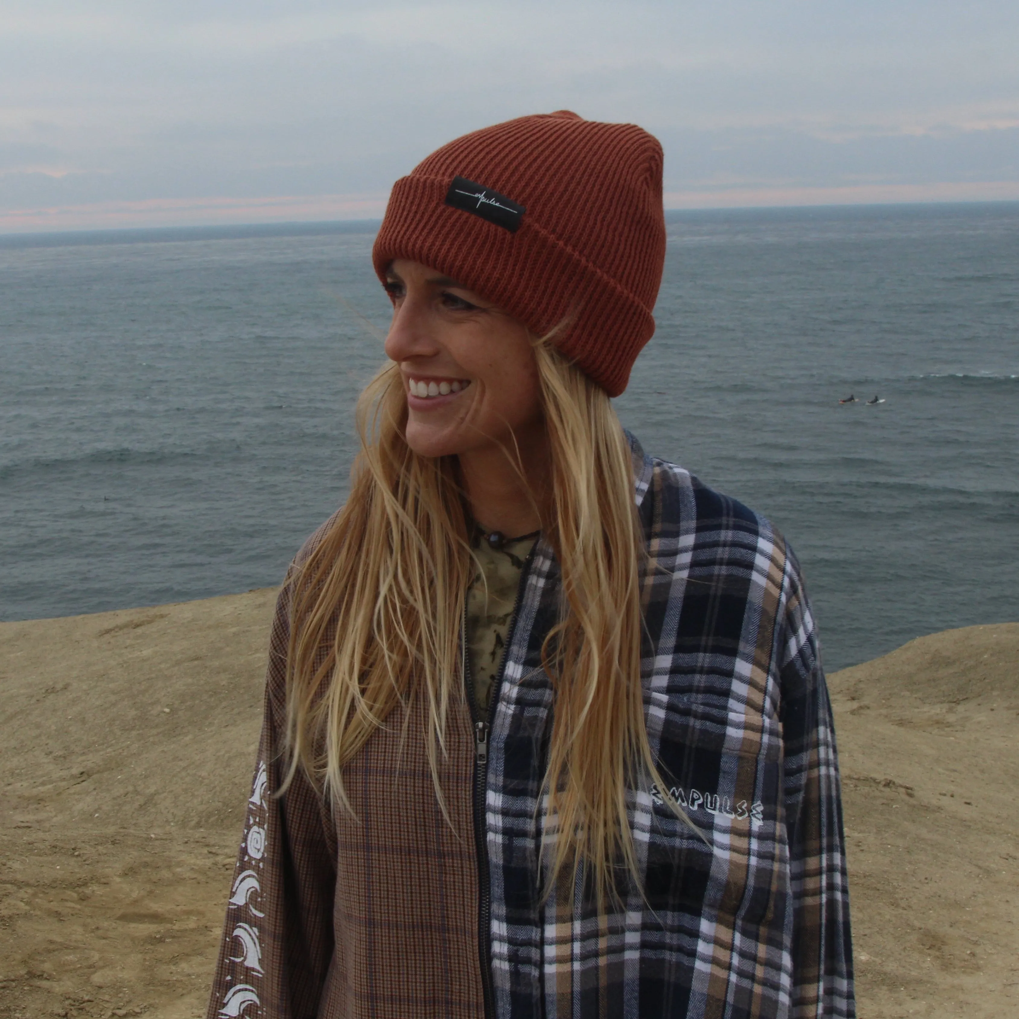 Rust Knit Beanie