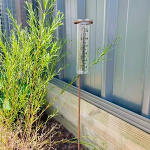Rust Look Rain Gauge