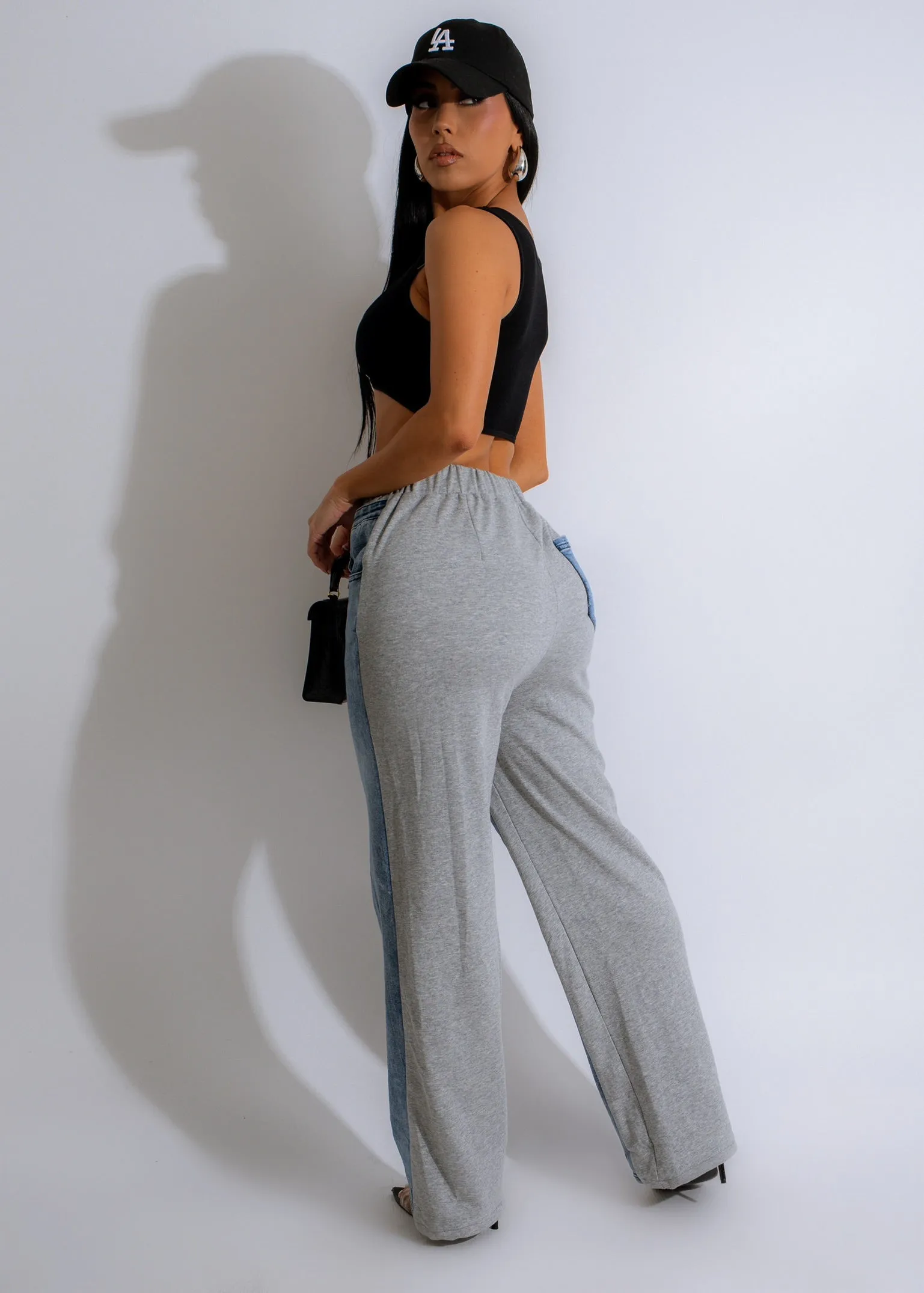 She's Cool Denim Pant Grey
