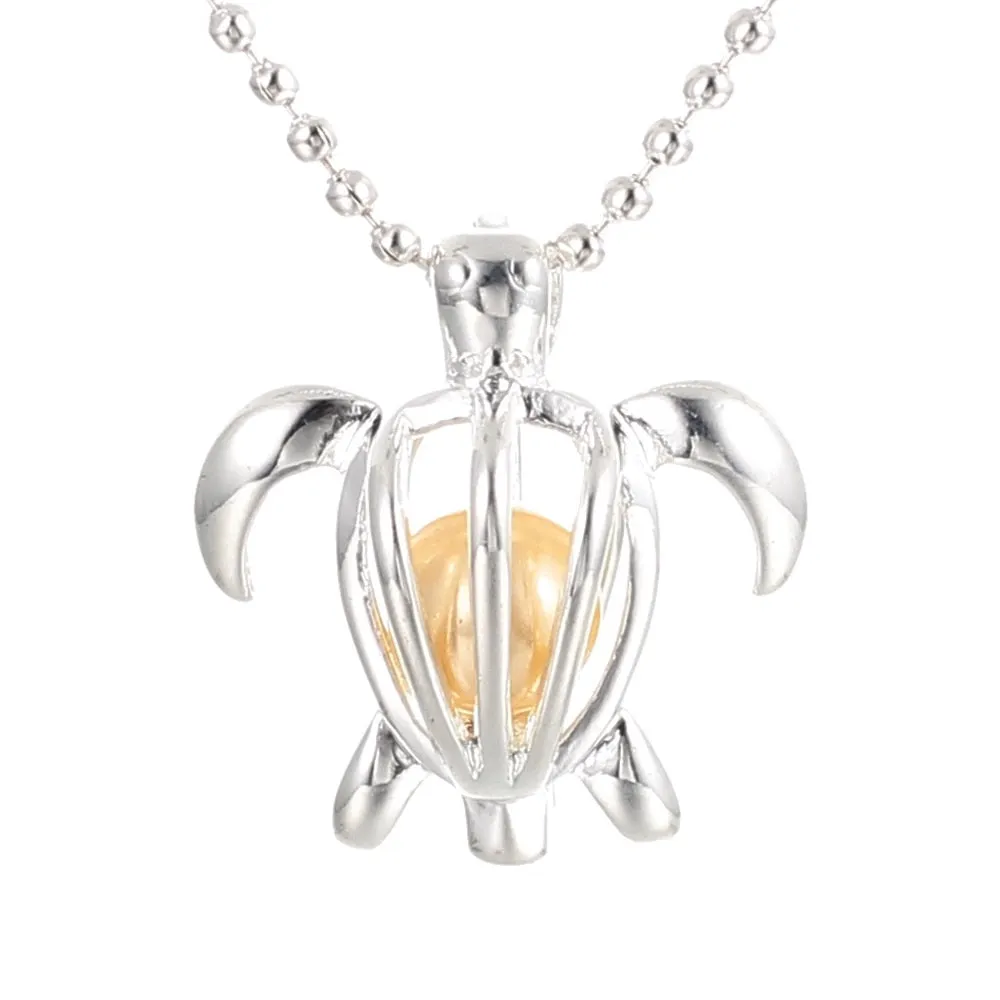 Silver Tortoise Necklace
