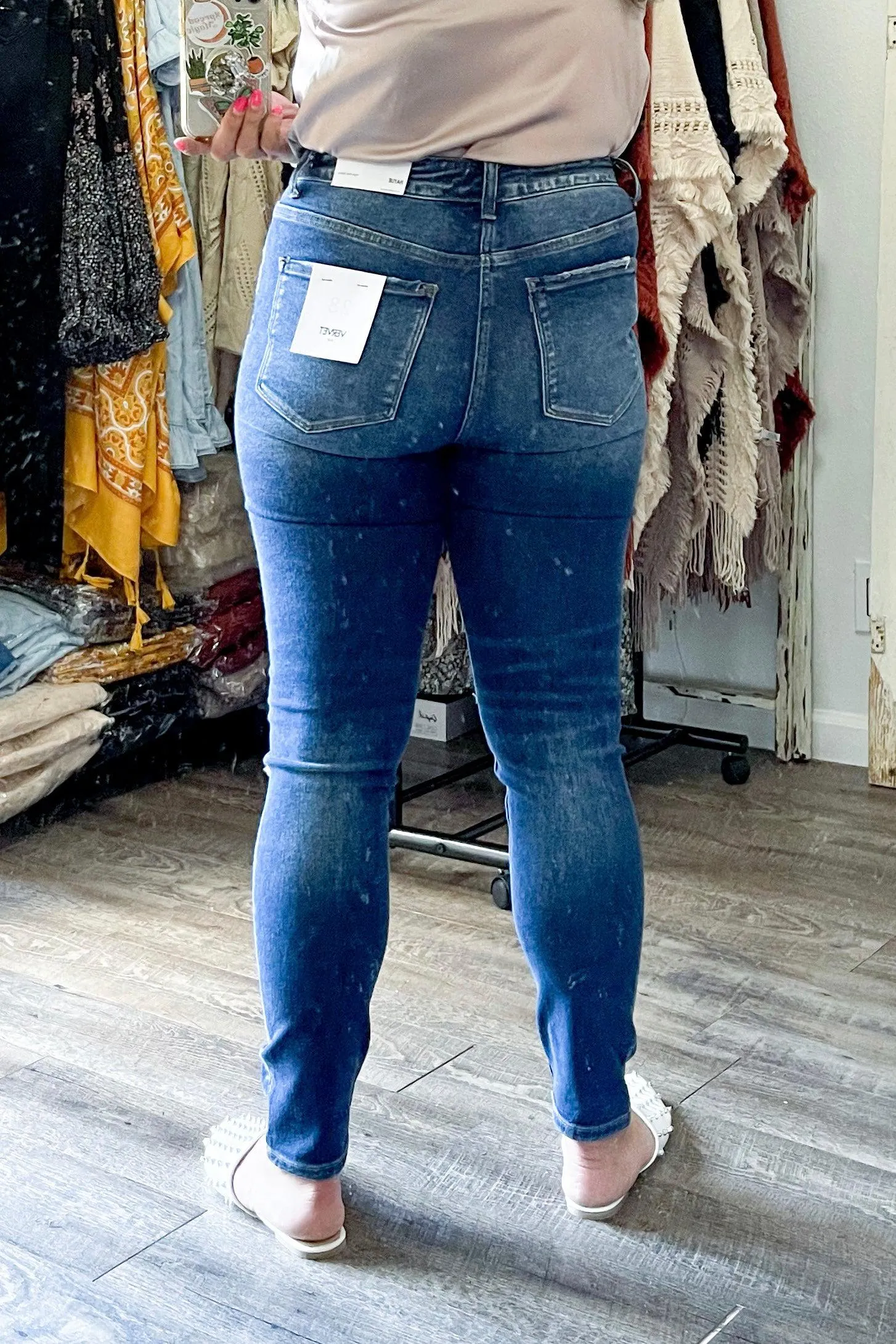 Sizes 0, 2, 4 // High Rise Button Fly Skinnies