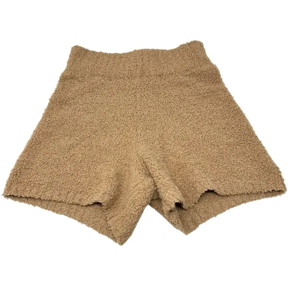 Skims Cozy Knit Tank and Shorts Set Camel Size Small Medium