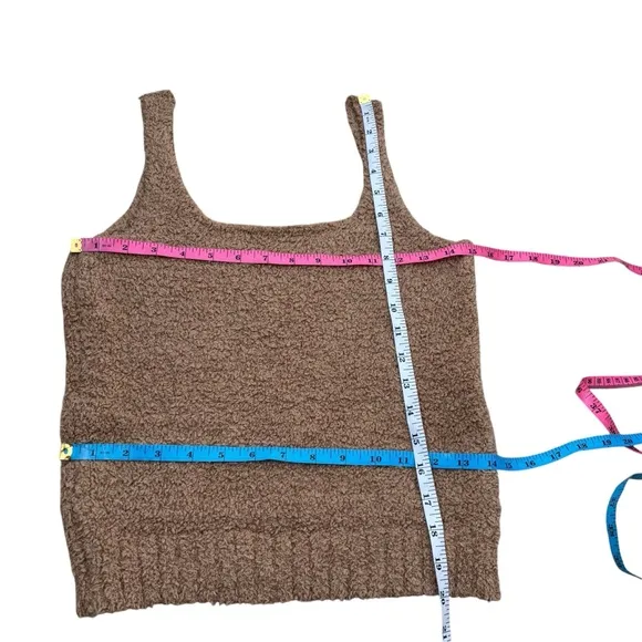 Skims Cozy Knit Tank and Shorts Set Camel Size Small Medium